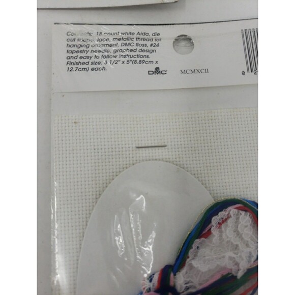 Lace Ornament Kits VTG 1992 Designs For The Needle Candles Kitty Sampler NOS - Picture 13 of 16